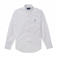 Polo Ralph Lauren RL 熱銷刺繡小馬長袖襯衫(CLASSIC FIT)-白色