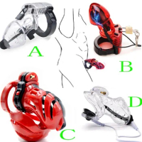 4 Types Electroshock Penis Ring Lock Cock Cage Adult Sex Toys Electric Shocker CB6000 Chastity Cage Devices For Men Sex Products