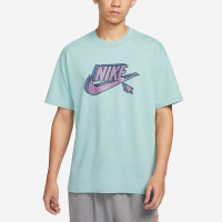 Nike 短袖 NSW 男款 藍綠 紫 寬鬆 重疊LOGO 像素 純棉 棉T 短T FD1297-309