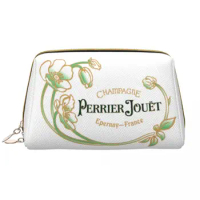 Custom Perrier Champagne Jouets Logo Toiletry Bag Women Makeup Cosmetic Organizer Lady Beauty Storage Dopp Kit Case