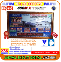 Premium Jadwal sholat digital jam adzan iqomah musholla masjid dinding