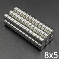 10/20/50/100/200/500Pcs Round Magnet 8x5 Neodymium Magnet N35 8mm x 5mm Permanent NdFeB Super Powerful Strong Small Magnets Iman