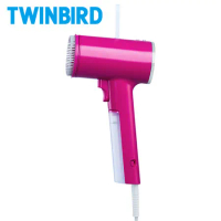 (福利品)日本TWINBIRD-高溫抗菌除臭美型蒸氣掛燙機(桃紅)TB-G006TWP