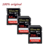 SanDisk Original SD Card Ultra 32GB-95MB/S SDHC 64GB 128GB 256GB 200MB/S SDXC C10 Memory Card 512GB 1TB USH-1 Support for Camera