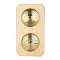 Dual Display Thermometer Hygrometer 2-In-1 Indoor Wood Thermo-Hygrometer Thermometer Hygrometer Steam Room Sauna Room