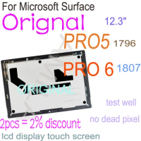 Original 12.3'' Pro5 LCD For Microsoft Surface Pro 5 1796 LCD Display Touch Screen Digitizer Assembly LP123WQ1 Surface pro5 PRO6