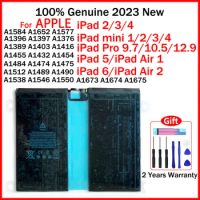 Genuine Tablet Battery For A1484 A1673 For iPad 6 Air 2 A1566 A1567 1 Mini 2 3 4 5 Pro 9.7 10.5 12.9 iPad 5 Air 1 With Tools