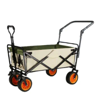 YOUTAI Camping Trolley Outdoor Picnic Camping Cart Folding Shopping Cart With 8 inch Wheels Factory Wholesale