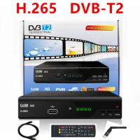 Spain H.265 DVB-T2 Terrestrial HD Digital TV Decoder Receiver DVB-T2 FTA Set Top Box 1080p Video Digital TV BOX For EU Country
