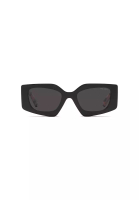 Prada Prada Women's Irregular Frame Black Acetate Sunglasses - PR 15YSF