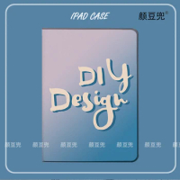 Custom Name DIY Lette Anime For Samsung Galaxy Tab A7 Lite 8.7 2021 Case S9 Plus Tri-fold stand Cover Galaxy Tab S6 Lite S8 Plus