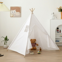兒童室內帳篷玩具房印第安兒童帳篷游戲屋寶寶禮物拍照裝飾小帳篷