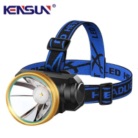 Strong Light Headlamp Rechargeable LED Lamp Powerful Head Flashlight Waterproof Outdoor Fishing Headlight Built in 18650 Battery