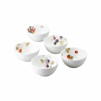 【NARUMI 鳴海骨瓷】幸福果實骨瓷飯碗-5入-11cm(居禮名店獨家代理)