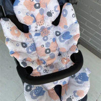 Baby stroller warm seat cushion, stroller seat cushion, all season cotton cushion, umbrella car cushion, breathable and thickene
