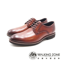 WALKING ZONE(男)簡約商務上班皮鞋 男鞋－刷色棕