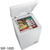 APP下單4%點數★聲寶【SRF-100D】100公升臥式無霜變頻冷凍櫃(含標準安裝)(7-11商品卡300元)