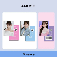 Thẻ Ảnh Wonyoung Amuse 2024 Thẻ Ảnh Ive Wonyoung Solo 3 Mỗi Bộ
