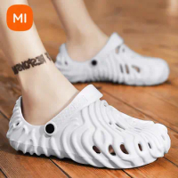 Xiaomi Beach Sandals EVA Women Men Hollow Garden Shoes Tie-dyed Designer Hole Slippers Sneakers Water Shoes Slip On Foam Runner