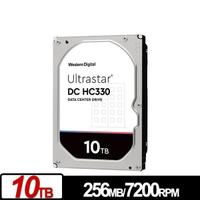 WD Ultrastar DC HC330 10TB 3.5吋 SATA 企業級硬碟 WUS721010ALE6L4