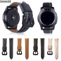 DAHASE Genuine Leather Watch Strap For Samsung Gear S3 Band Replacement Watch Bracelet For Gear S3 Classic Frontier 22mm