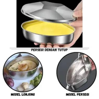 Mangkuk Kecil Untuk Kukus, Cetak Bolu, Puding, Dimsum Bahan Stainless Steel 304 Set isi 3pcs WMO YUL