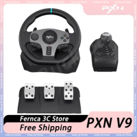 PXN V9 Game Racing Wheel Gaming Racing Wheel Simracing For PS3/PS4/Xbox One/PC Windows/Nintendo Switch/Xbox Series S/X Boy Gift