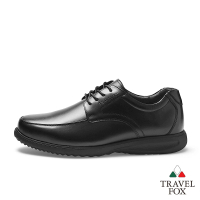 預購 TRAVEL FOX 旅狐 男鞋 質感商務德比紳士皮鞋(920241-301 黑)