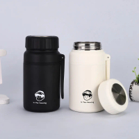 [Mẫu mới] Bình giữ nhiệt REMIZI 1000ml có khay lọc trà, bình uống nước kiểu dáng Hàn Quốc có quai xá