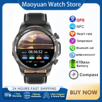 The latest men's high-end Bluetooth call smartwatch with flash NFC outdoor fitness and health monitoring smartwatch 2024