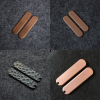 Red Copper Material Folding Knife Scales Handle Patches for 58mm Victorinox Swiss Army Knives DIY Part Classic Rambler MiniChamp