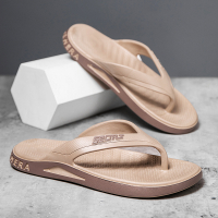 New Simple Khaki Flip-Flops Men's Outdoor Non-Slip Outdoor Casual Flip-Flops Men's Beach Sandals Wholesale