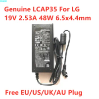 Original LCAP35 19V 2.53A 48W LCAP45 AC Adapter For LG 32 inch TV E2242C E1942C IPS224T Monitor Display Power Supply Charger