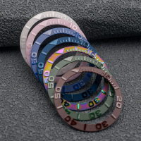 Seiko 38mm Beveled Ceramic Watch Bezel Insert Ring Inner Diameter 30.5mm Fits SKX007 SKX009 SRPD Diving Watch Case Replace Part