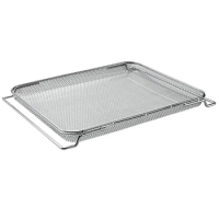 Stainless Steel Grill Basket Non-stick Mesh Baking Net Air Fryer Tray Wire Rack Dropship