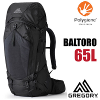 GREGORY 新改款 BALTORO 65L 專業網狀透氣健行登山背包_曜石黑