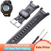 สายยางเหมาะสำหรับ Casio Protrek Prg-240 PRG-40 Pathfinder Series Men 'S Sport Waterproof Watch Band Accessories