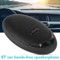 Car Kit Bluetooth-compatible 5.0 Sun Visor Installation Answering Automatic Portable Speaker Call Handsfree Car Mobile Kit T6M8