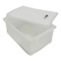 Clover 35.5x25x15 Cm Kotak Penyimpanan Dengan Tutup - Putih