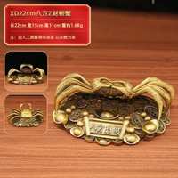 全銅八方招財螃蟹 黃銅螃蟹 銅螃蟹 家居裝飾 工藝品 擺件