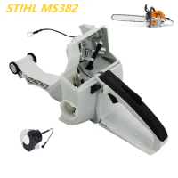 MS 382 Durable Quality Fuel Tank Cap Kit Fit For STIHL Chainsaw MS382 Gas Tank Housing Back Rear Handle Assy Garden Tools Parts
