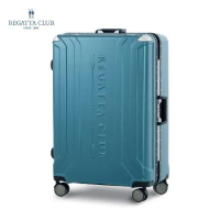 【Regatta Club】水流護角29吋鋁框行李箱-海洋藍(旅行箱/旅遊/商務)