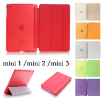7.9‘’ Slim folio Stand Coque for iPad mini 2 mini 3 Case A1432 A1490 Smart PVC Smart Auto-Sleep Cover for iPad mini 1 2 3 Cover