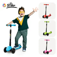 【Slider】兒童三輪折疊滑板車XL1(淺藍)