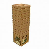 小禮堂 龍貓 積木疊疊樂 平衡積木 桌遊 堆高遊戲 益智遊戲 (棕 樹木)