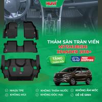 |TẶNG RỐI| |Huvi| Thảm lót sàn ô tô Mitsubishi Xpander tràn viền bậc cửa