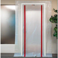 Tomah zipper door pp non-woven dustproof zipper door custom zipper door curtain plastic curtain