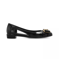 Ferragamo Nara Jelly Ballerina Flats Black