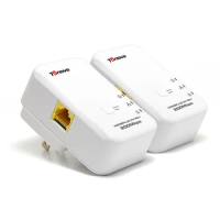 7inova AV200 Ethernet Powerline Adapter Start Kit| HomePlug AV Adapters| Mini Size|Plug&amp;Play