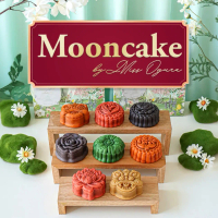 Kue Bulan Mooncake Halal by Miss Ogura Rasa Pandan Durian Lotus Coklat